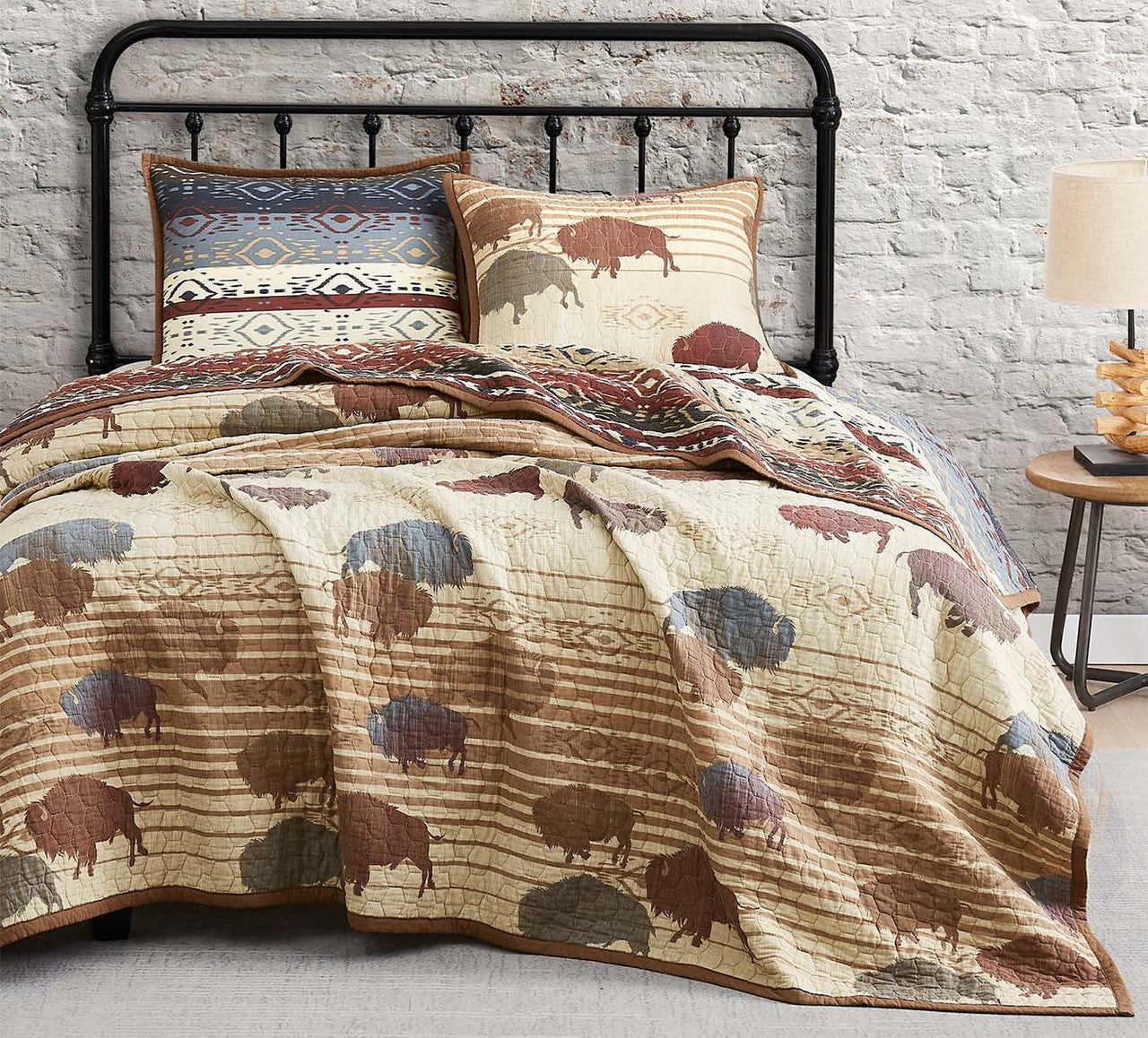Buffalo Range Reversible Quilt Set - Twin