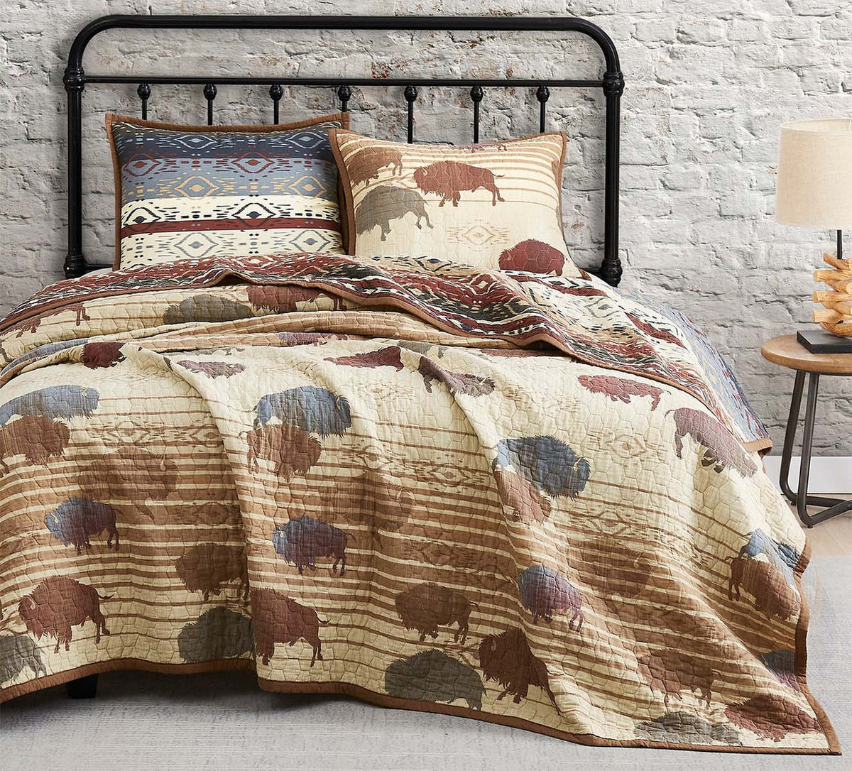 Buffalo Range Reversible Quilt Bedding Collection