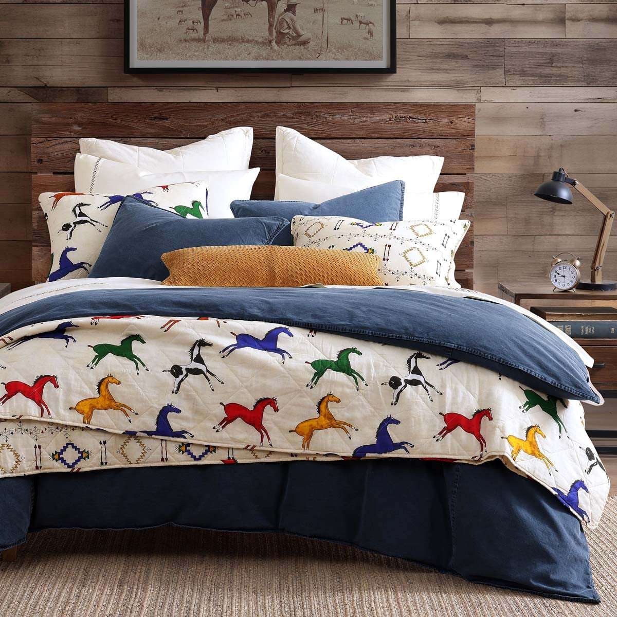 Horses Run Free Quilt Bedding Collection