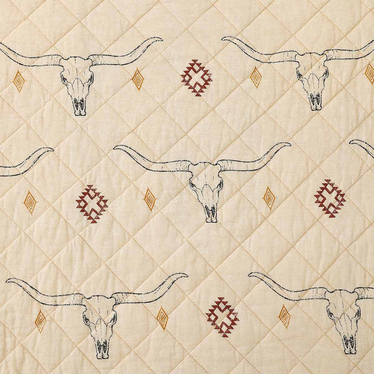 Southwest Longhorns Quilt Bedding Collection