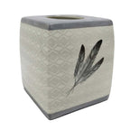 Feathered Elegance Tissue Box Holder