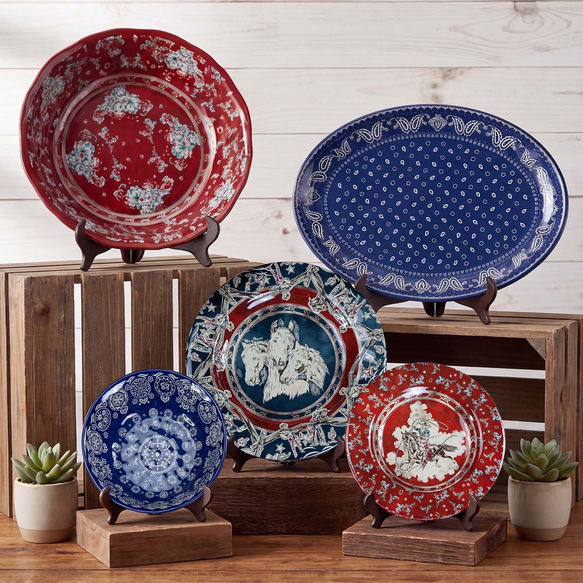 Patchwork Bandana Serving Bowl