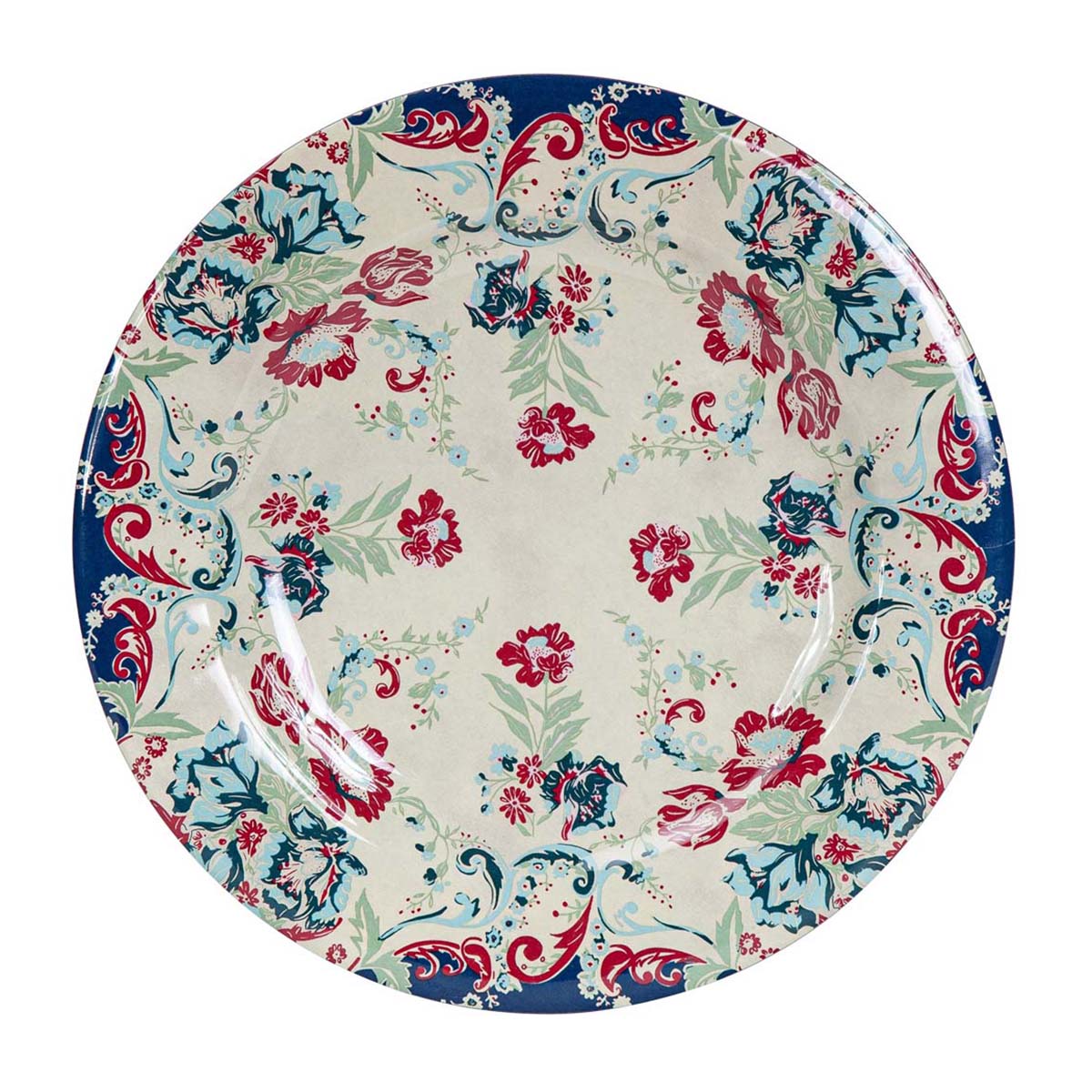 Patchwork Bandana Prairie Floral Dinner Plates - Set of 4