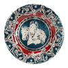 Patchwork Bandana Blue Horse Dinner Plates - Set of 4