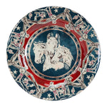 Patchwork Bandana Blue Horse Dinner Plates - Set of 4