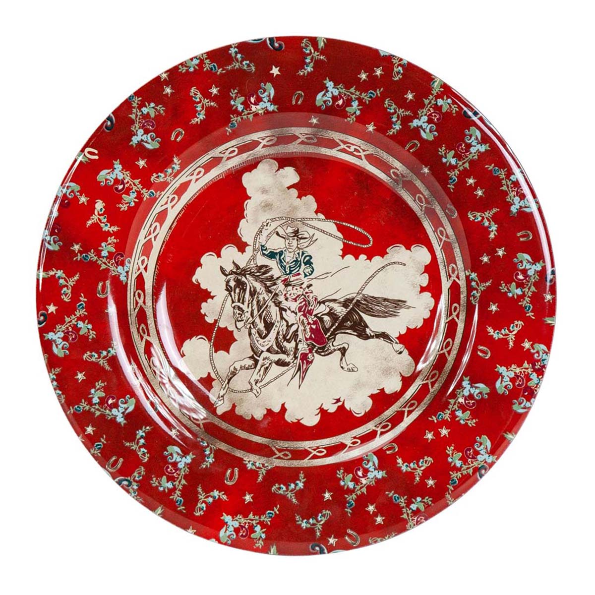 Patchwork Bandana Lasso Salad Plates - Set of 4