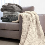 Cable Knit Euro Cozy Throw - OUT OF STOCK UNTIL 07/28/2026
