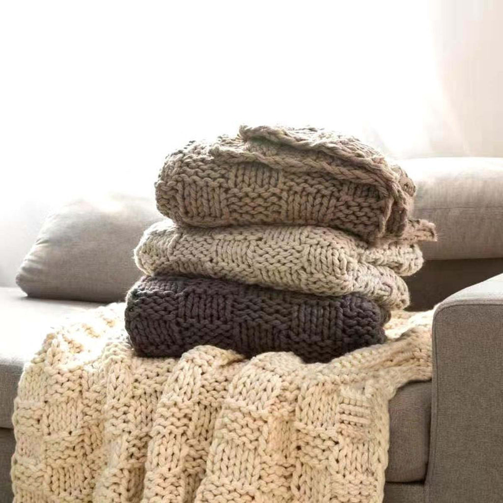 Cable Knit Euro Cozy Throw - OUT OF STOCK UNTIL 07/28/2026