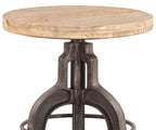 Urban Warehouse Adjustable Stool - Oiled Teak