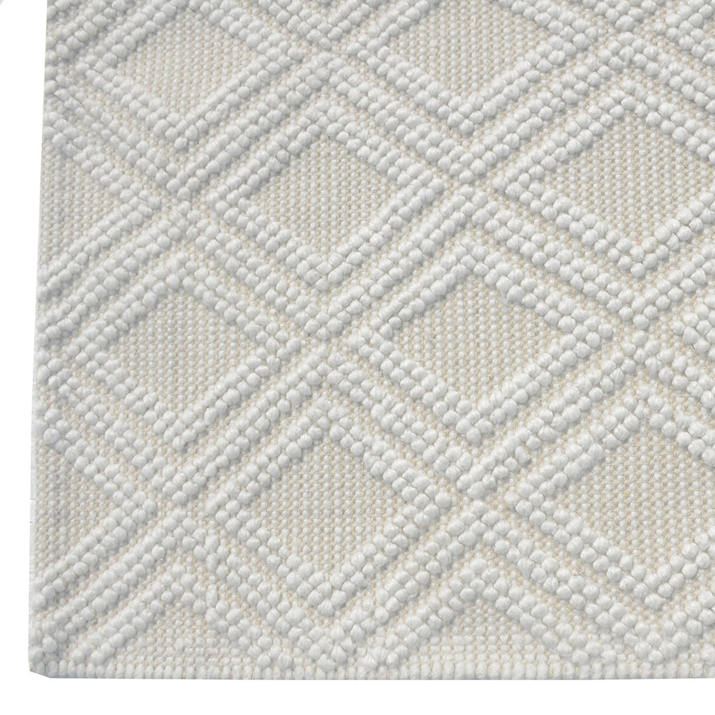 Ivory Diamonds Rug - 8 x 11