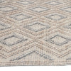 Gray Sand Diamonds Rug - 8 x 11