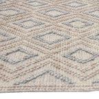 Gray Sand Diamonds Rug - 9 x 13