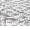 Gray Diamond Vines Rug - 8 x 11
