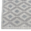 Gray Diamond Vines Rug - 8 x 11