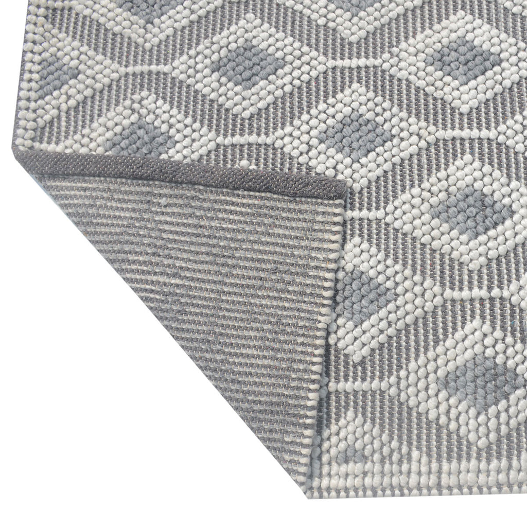 Gray Diamond Vines Rug - 8 x 11