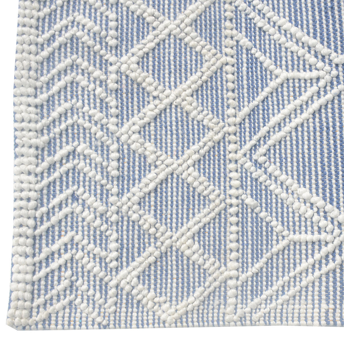 Blue Interlaced Diamonds Rug Collection