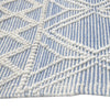 Blue Interlaced Diamonds Rug - 9 x 13