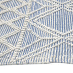 Blue Interlaced Diamonds Rug - 9 x 13