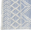 Blue Interlaced Diamonds Rug - 9 x 13