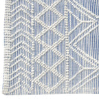 Blue Interlaced Diamonds Rug - 9 x 13