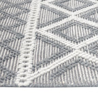 Gray Dancing Diamonds Rug - 9 x 13