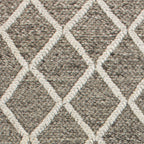 Dark Gray Geo Trail Rug - 8 x 10