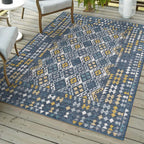 Blue Diamond Indoor/Outdoor Rug - 5 x 7