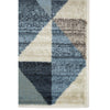 Blue & Gray Geometric Rug - 8 x 11
