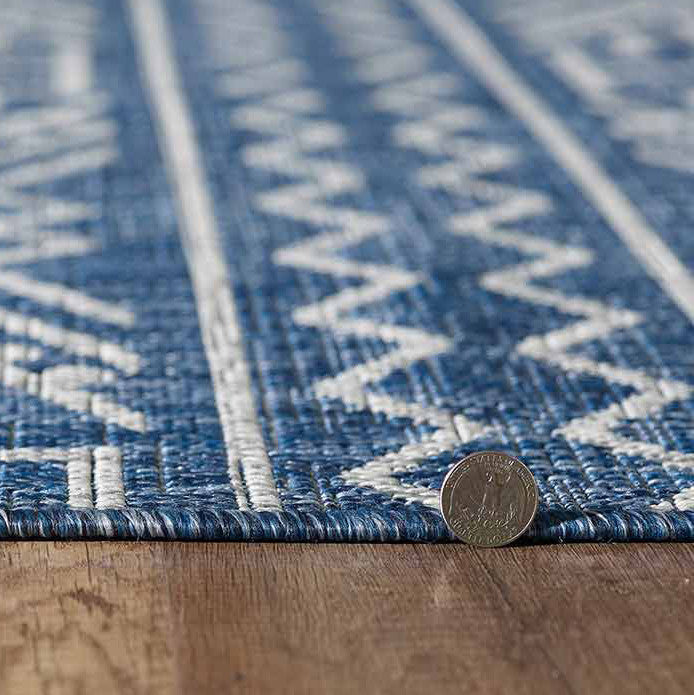 Chandler Blue Indoor/Outdoor Rug - 5 x 8 - OUT OF STOCK UNTIL 09/01/2026