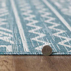 Chandler Aqua Indoor/Outdoor Rug - 3 x 5