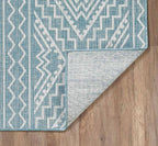 Chandler Aqua Indoor/Outdoor Rug - 8 Ft. Round