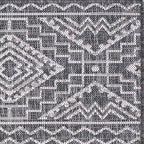 Chandler Black Indoor/Outdoor Rug - 5 x 8