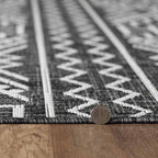 Chandler Black Indoor/Outdoor Rug - 8 Ft. Round - OUT OF STOCK UNTIL 09/18/2026