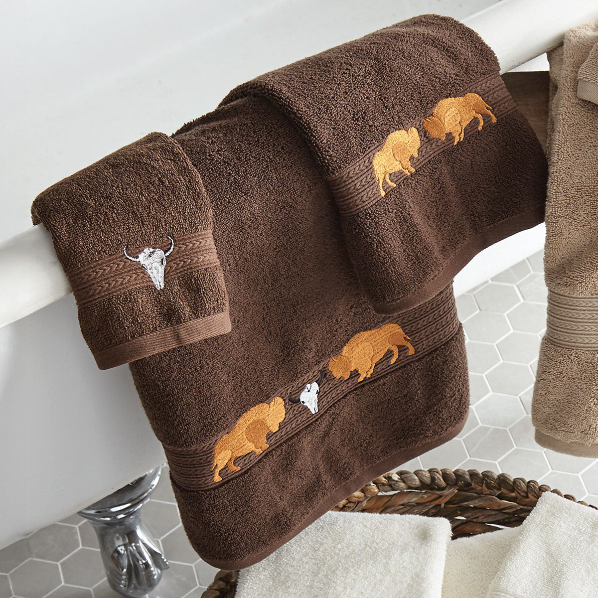 Buffalo Ridge Chocolate Bath Towel - CLEARANCE