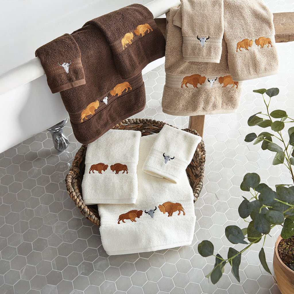 Buffalo Ridge Ivory Hand Towel - CLEARANCE