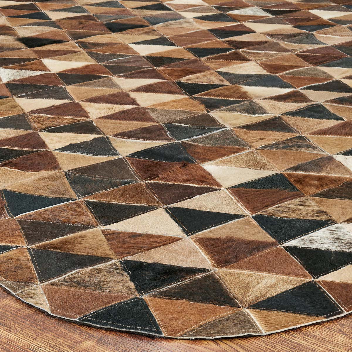 Cowhide Mosaic Rugs - Brown