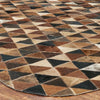 Cowhide Mosaic Rug - Brown - 8 x 12