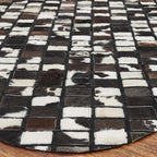 Cowhide Mosaic Rug - Black - 9 x 13