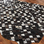 Cowhide Mosaic Rug - Black - 9 x 13