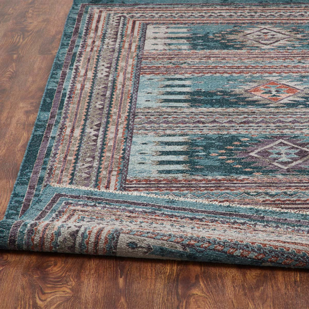 Turquoise Trails Rugs - 8 Ft. Round