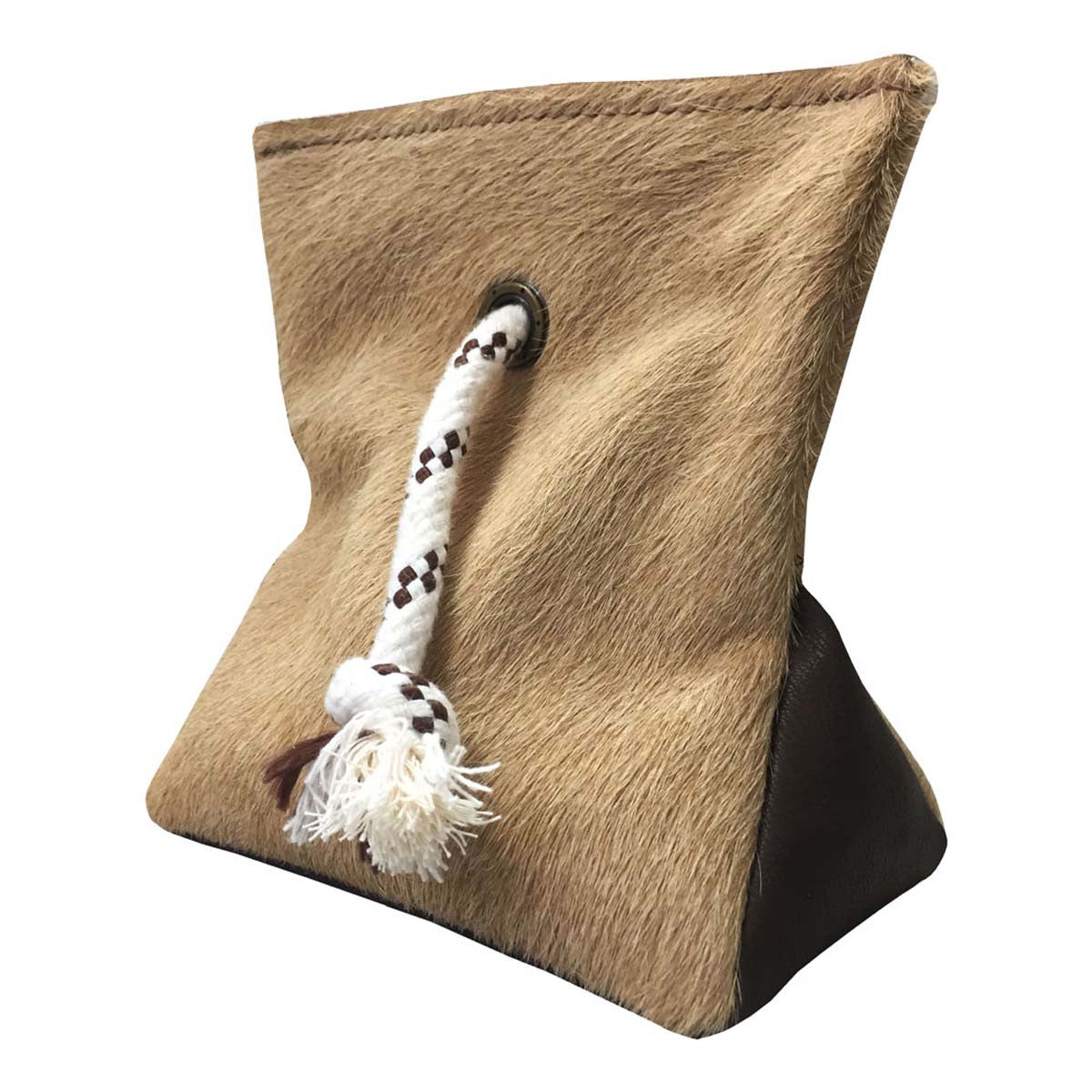Cowhide Beige Door Wedge