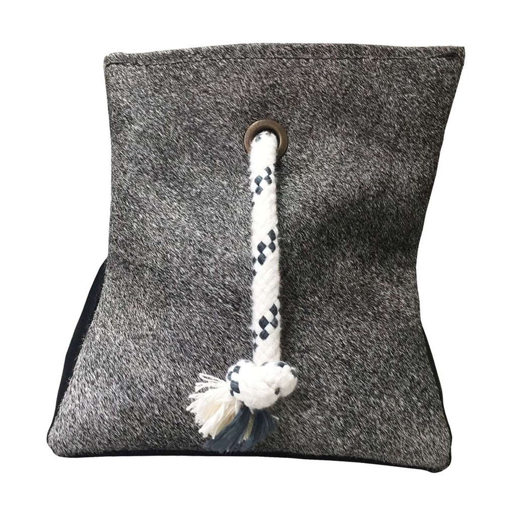 Cowhide Gray Door Wedge