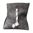Cowhide Gray Door Wedge