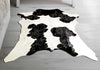 Black & White Friesian Calfskin Rug