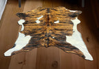 Tri-Tone Brown Calfskin Rug