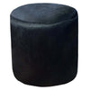 Angus Cowhide Round Pouf
