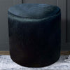 Angus Cowhide Round Pouf