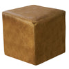Brown Swiss Cowhide Square Pouf