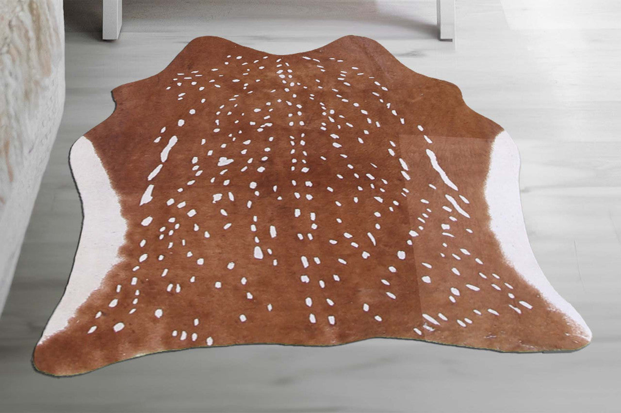 Whitetail Mini Cowhide Rug