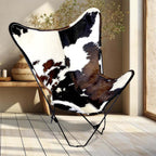 Tricolor Cowhide Sling Chair